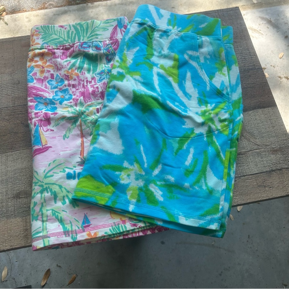 Belle by Kim Gravel Turquoise, Green & Pink Floral Swim Sarongs. Set if 2.